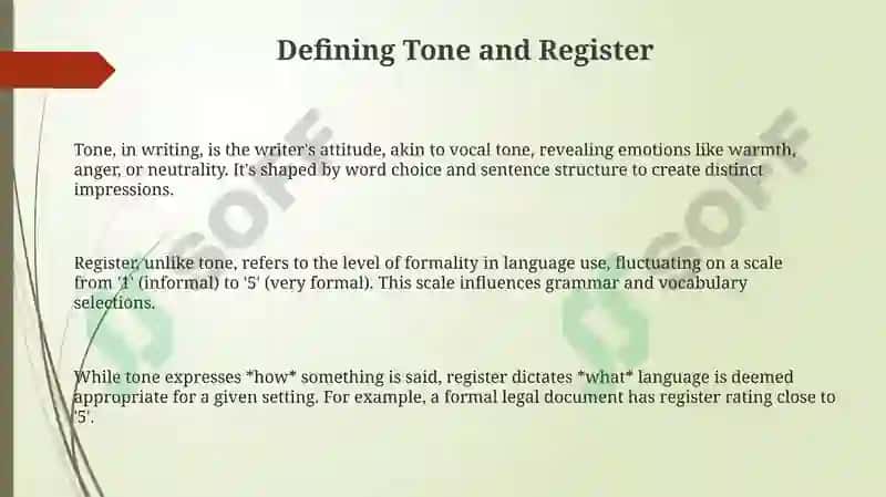 Understanding Tone and Register in Letter Writing 3