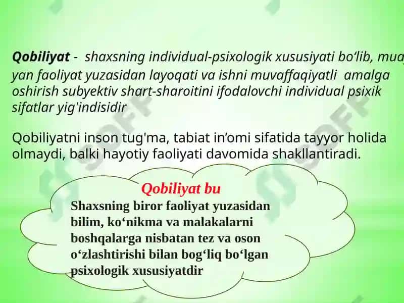 Pedagogik qobiliyat turlari 3