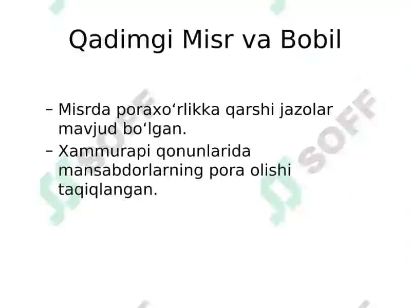 Korrupsiyaning tarixiy negizlari 3
