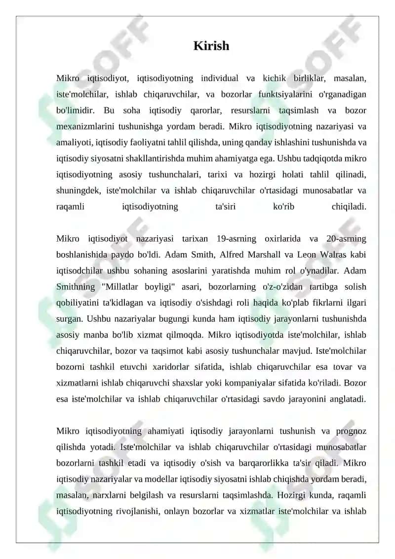 Mikro iqtisodiyot 3