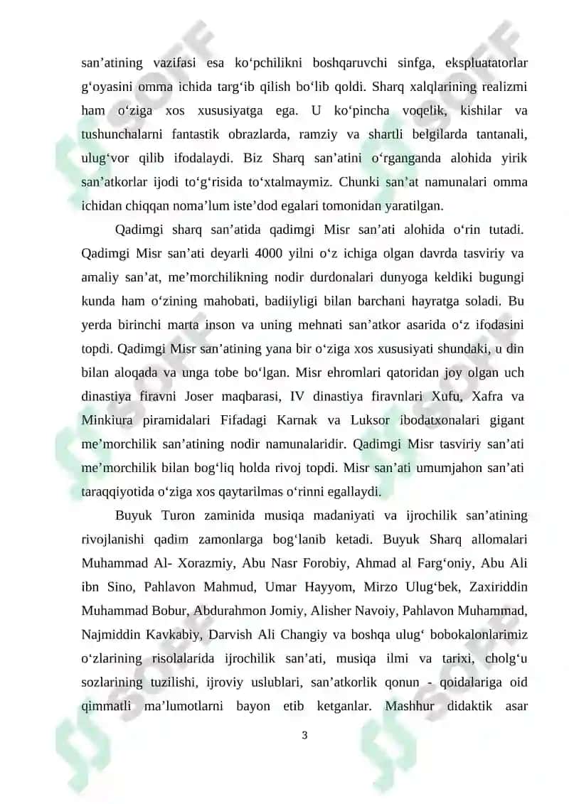SHARQ XALQLARI MUSIQIY FOLKLORI BILAN QIYOSIY O'RGANISH 3