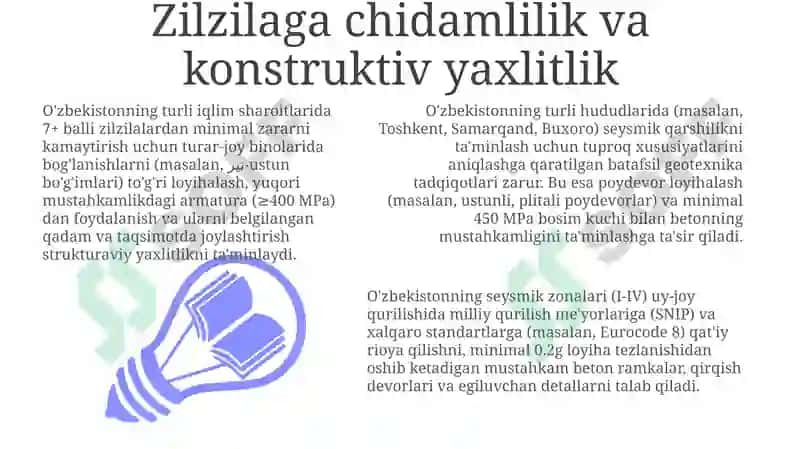 Zilzilaga Chidamlilik va Konstruktiv Yaxlitlik 3