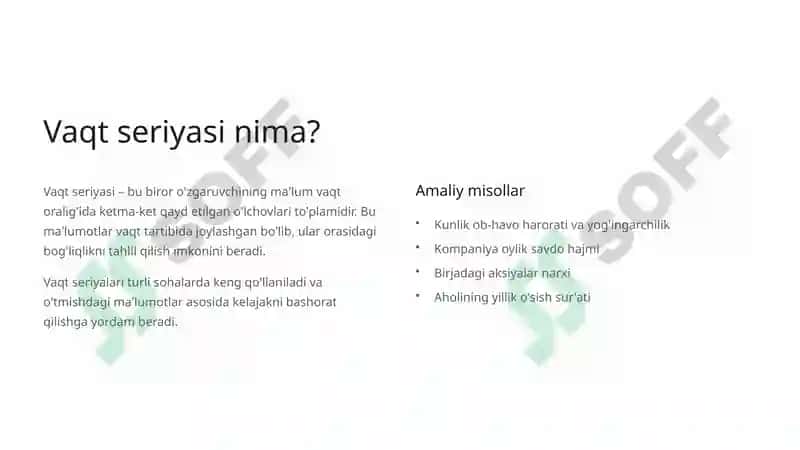 Vaqt Seriyalarini Tahlil Qilish 3