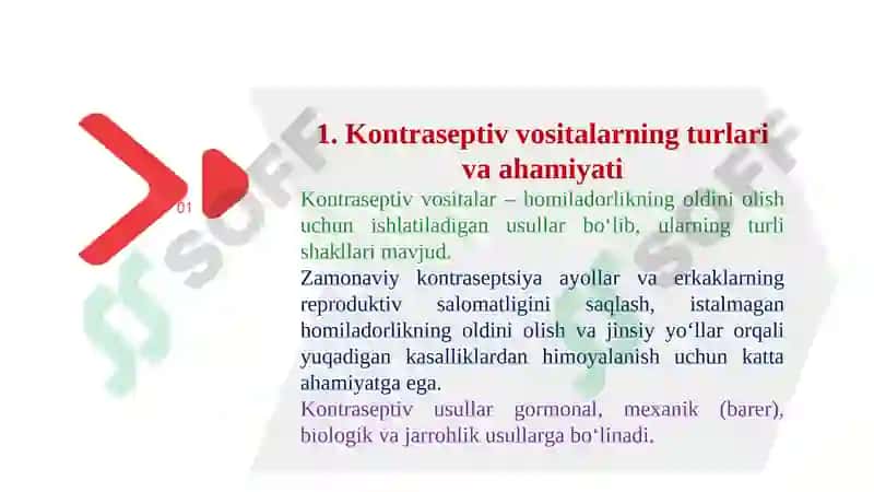 Kontraseptiv vositalarning zamonaviyusullari 3