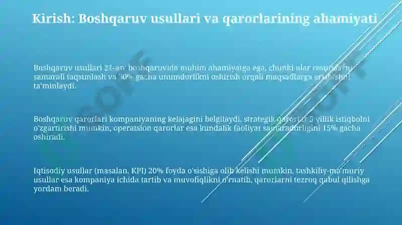 Boshqaruv Usullari 3