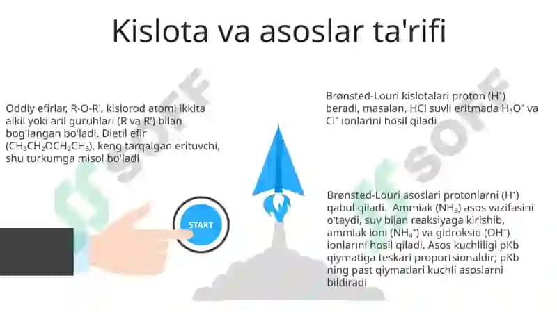 Brønsted-Louri kislota va asoslari 3