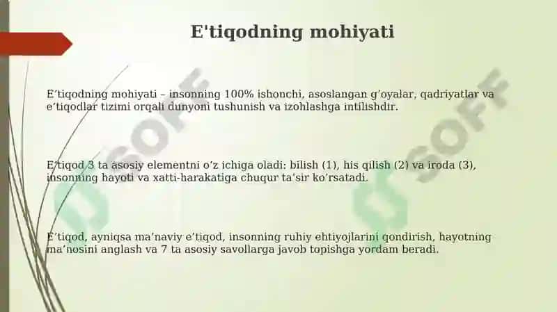 E'tiqod va ma'naviyat 3