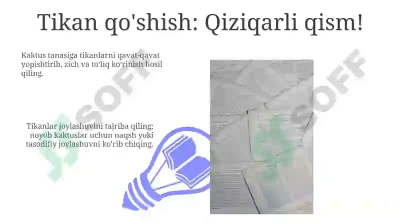 Rangli qog'ozdan kaktus yasash 3