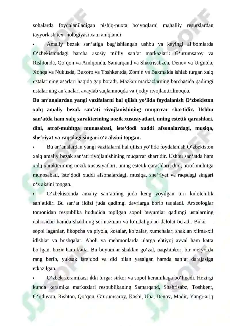 Xalq Hunarmandchiligi Texnologiyasi 3