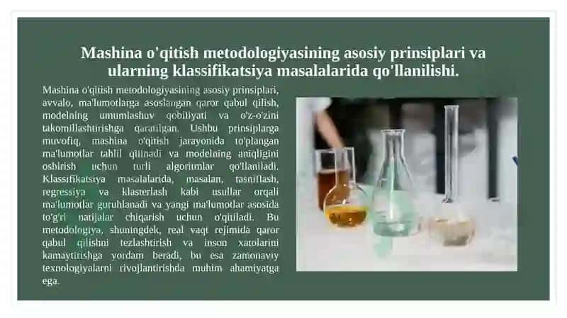 Mashina o'qitish metodologiyasi 3