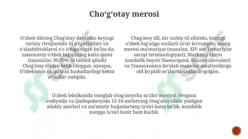 Tarixiylik jihatdan o'zbek tili leksikasi 3