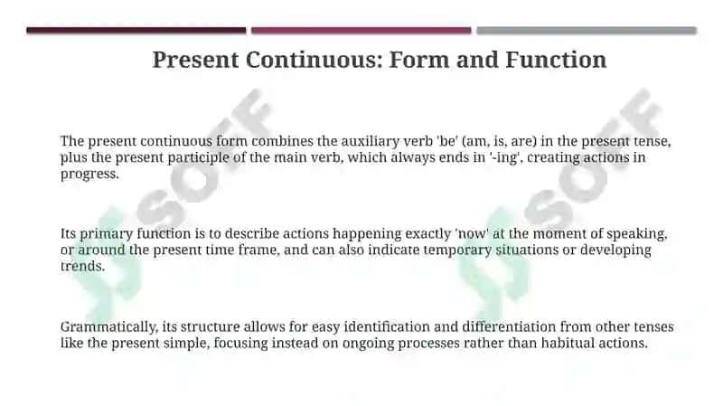 Present Continuous 3