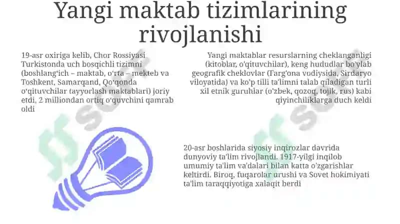 Turkiston o‘lkasida tarbiya maktab va pedagogik fikrlar 3