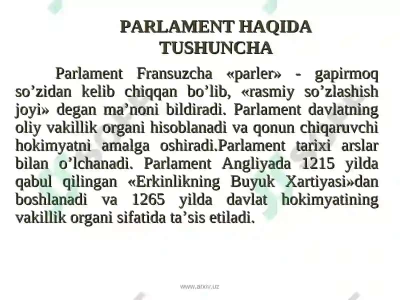 O'zbekistonda parlament tizimi va islohotlar 3