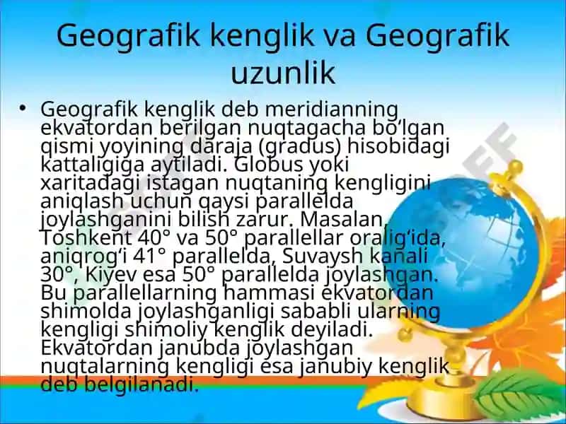 Geografik koordinatalar 3