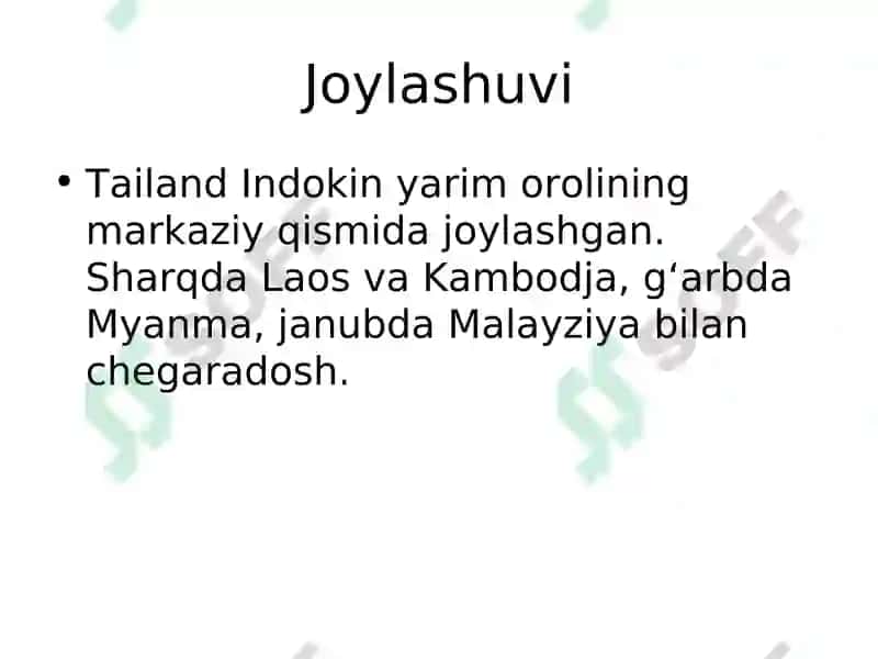 Tailand haqida 3