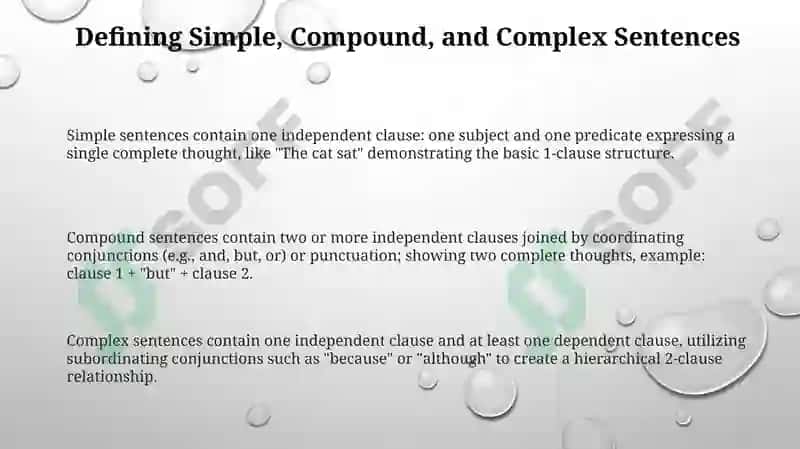 Simple, Compound and Complex Sentences Across Language 3