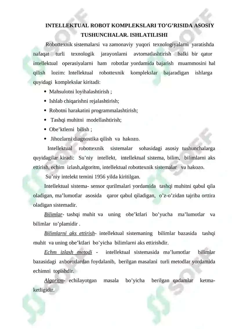 INTЕLLЕKTUАL RОBОT KОMPLЕKSLАRI 3