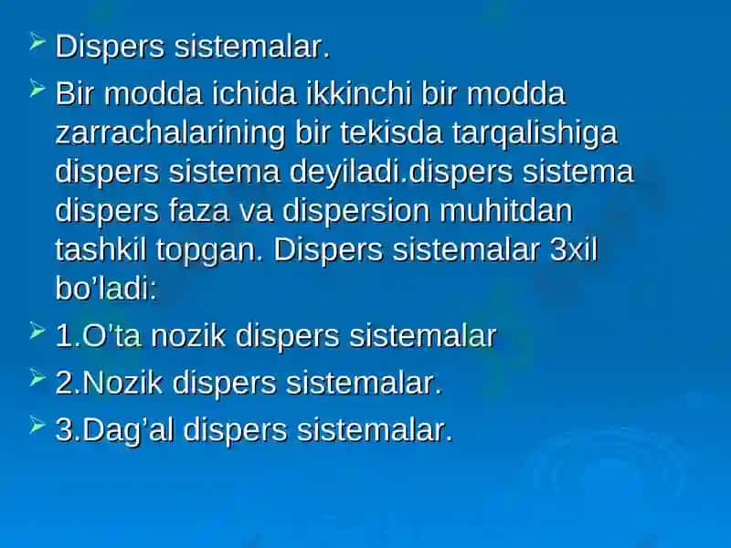 Eritmalar. Noelektrolitlar 3