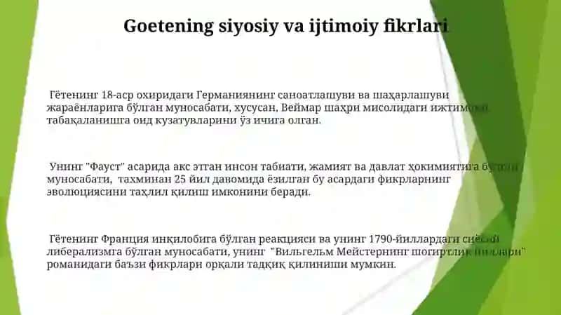 Iogan Volfgang Gyote tadqiqotlari 3