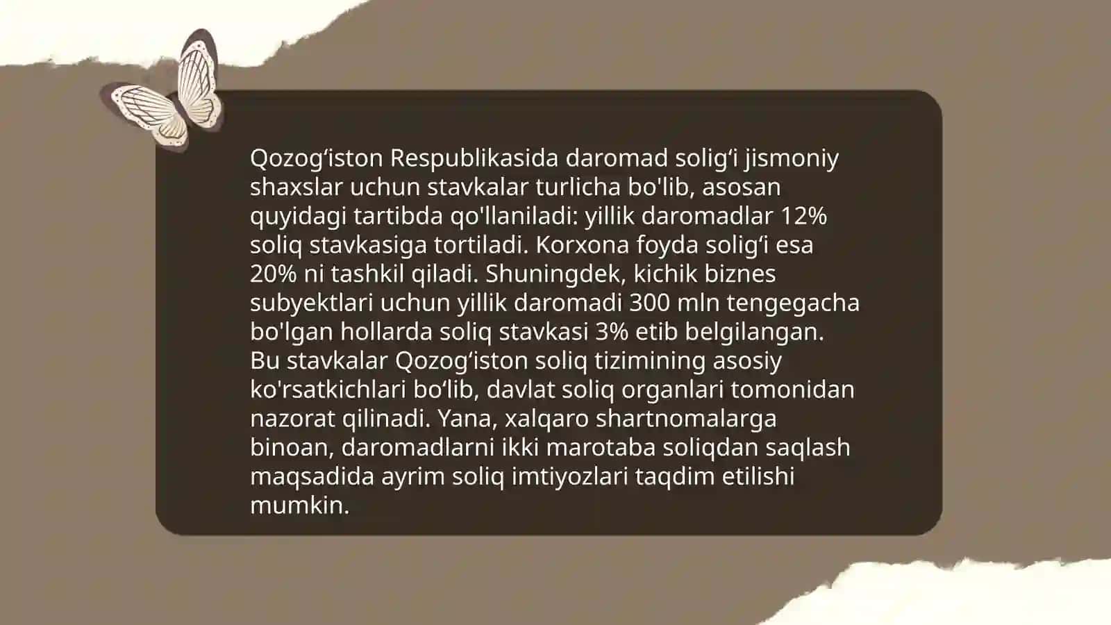 Qozogʻiston Respublikasi daromad soligʻi 3