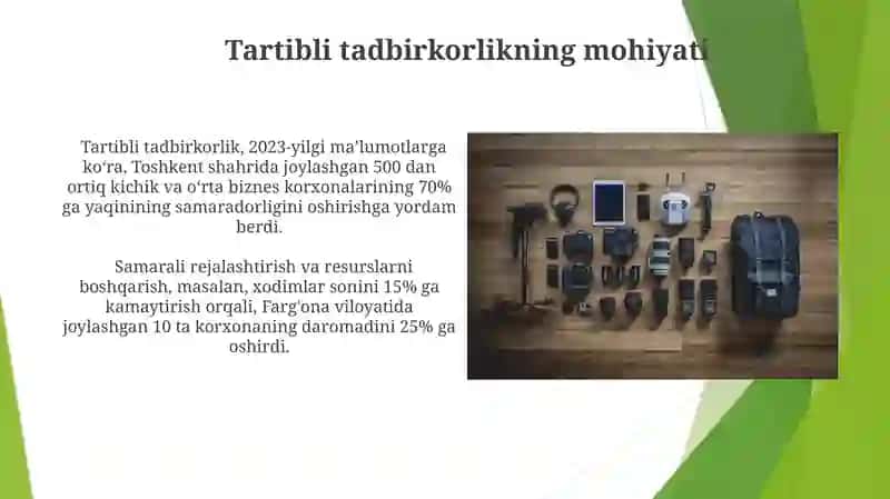 Tartibli Tadbirkorlik 3
