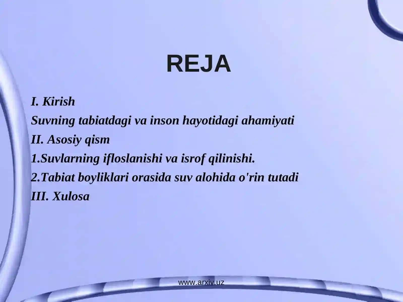 Suvning tabiat va jamiyat uchun ahamiyati 3