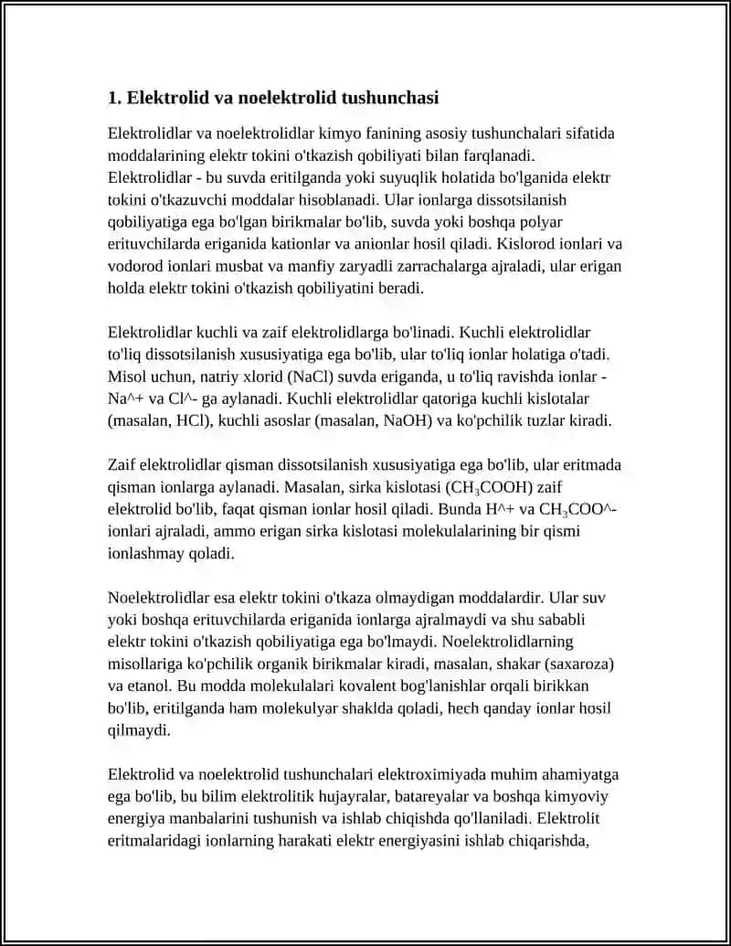 ELEKTROLID HAM NOELEKTROLID ZATLAR 3