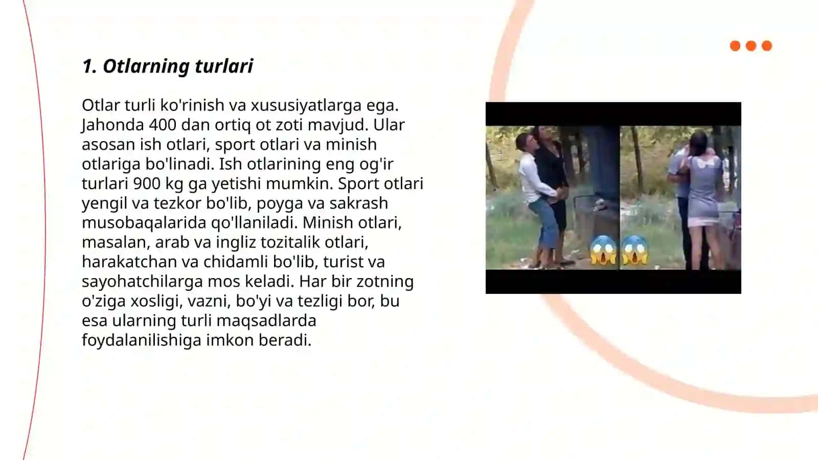 Lotin tilidan. Otlarning tuslanishi 3