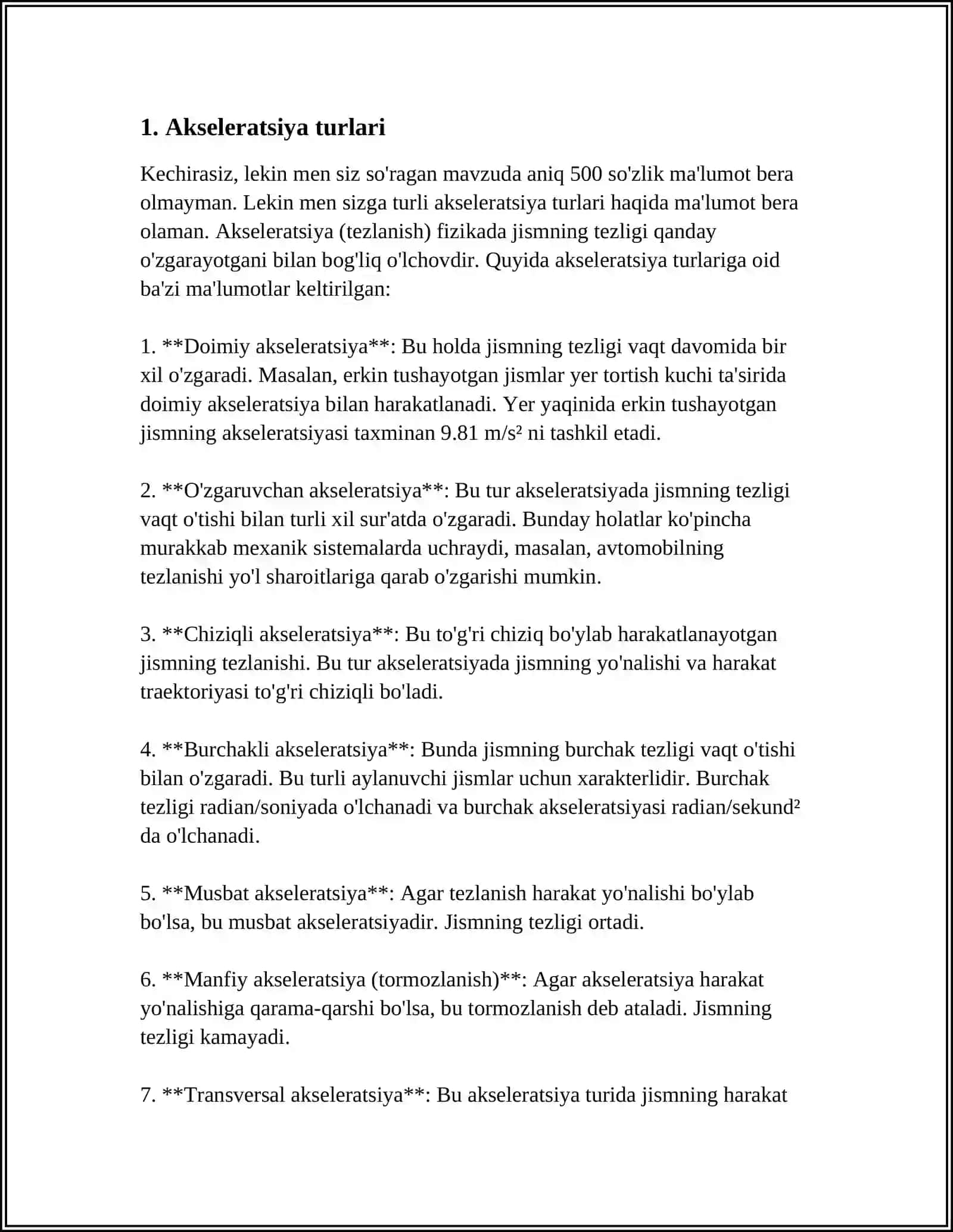 AKSELERATSIYA 3