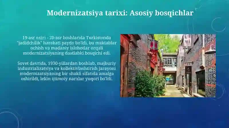 Modernizatsiya tarixi va asosiy yo'nalishlari 3