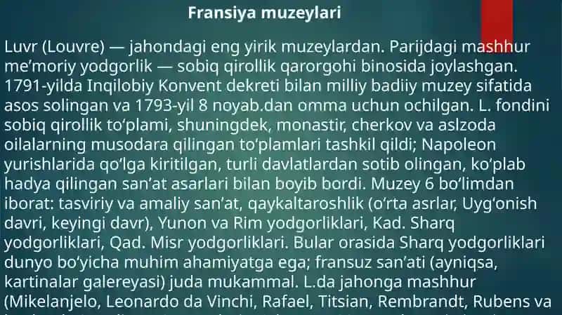 Fransiya va Germaniya muzeylari 3