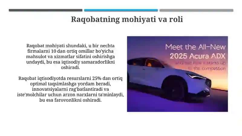 Raqobatning iqtisodiyotdagi roli 3