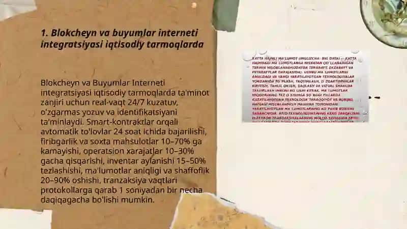 Blokcheyn va buyumlar interneti integratsiyasi iqtisodiy tarmoqlarda 3