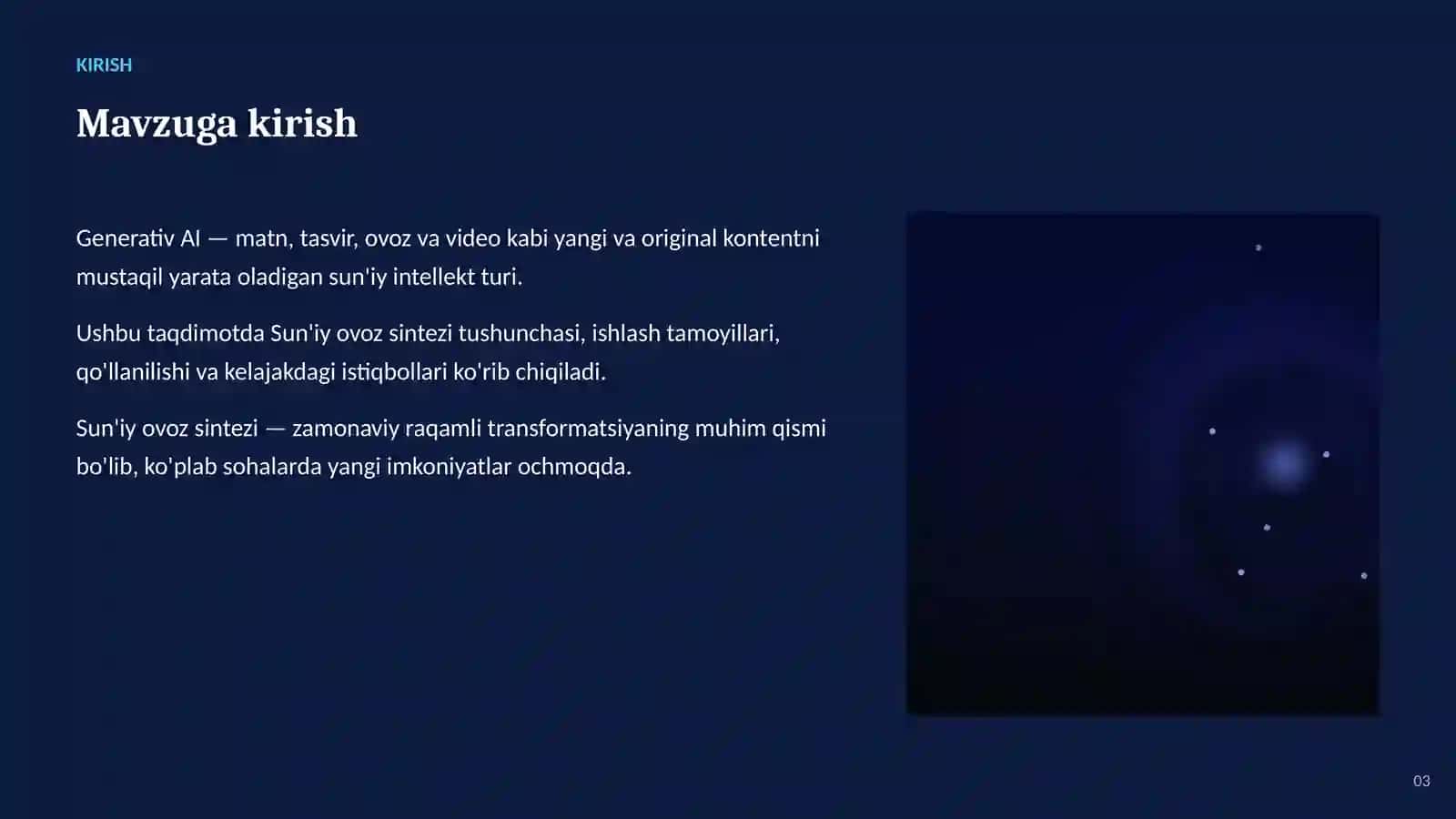 Generativ SUN'IY INTELLEKT 3