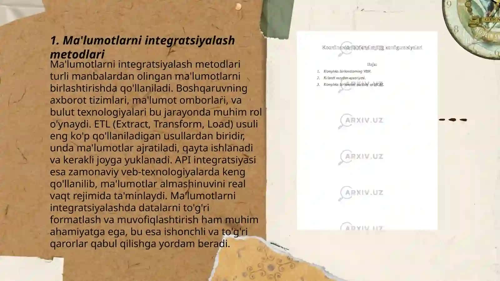 Ma'lumotlarni integratsiyalash metodlari 3