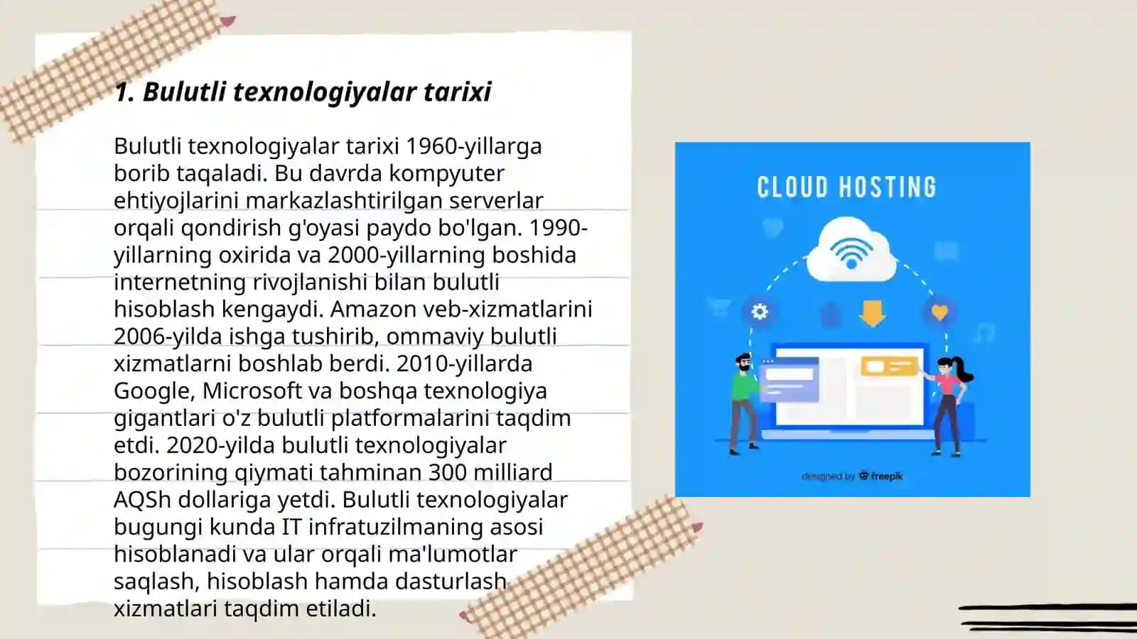 Bulutli texnologiyalar va ular bilan ishlash 3