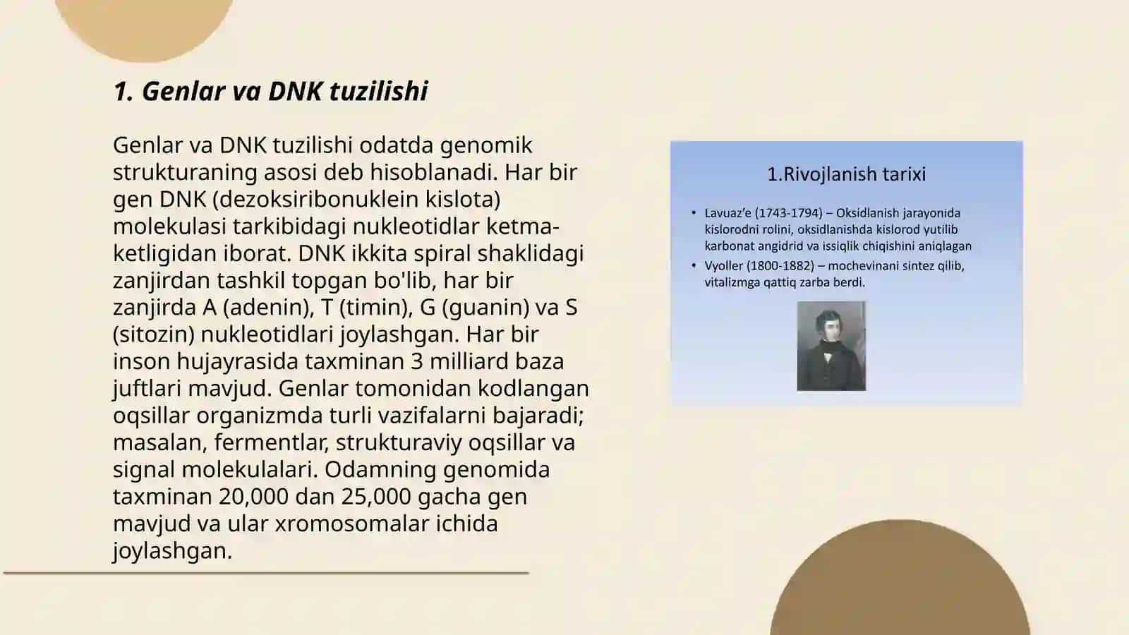 Hayotning molekulyar asoslari 3