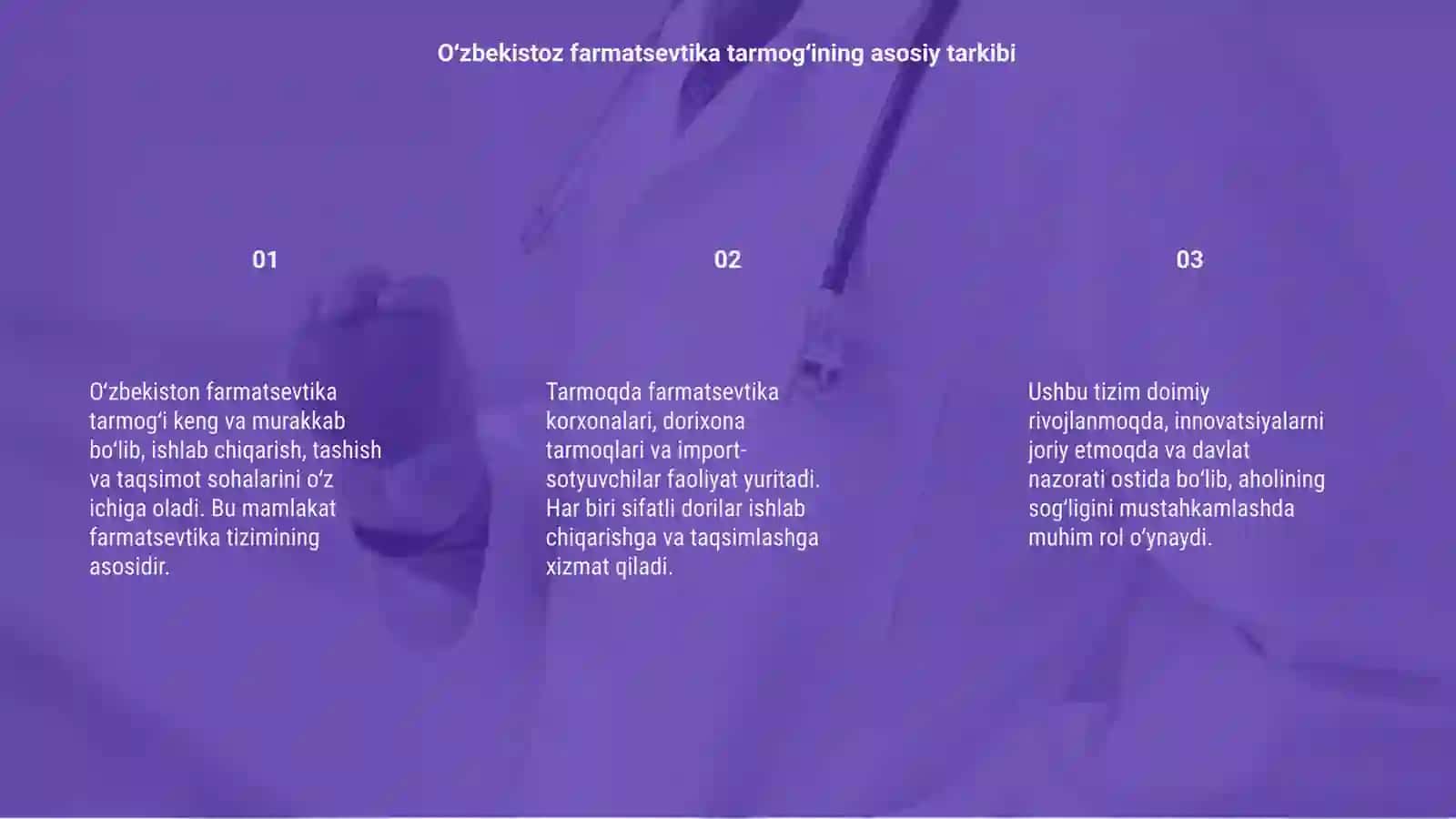 Oʻzbekistoz farmatsevtika tarmogʻini tuzilmasi 3