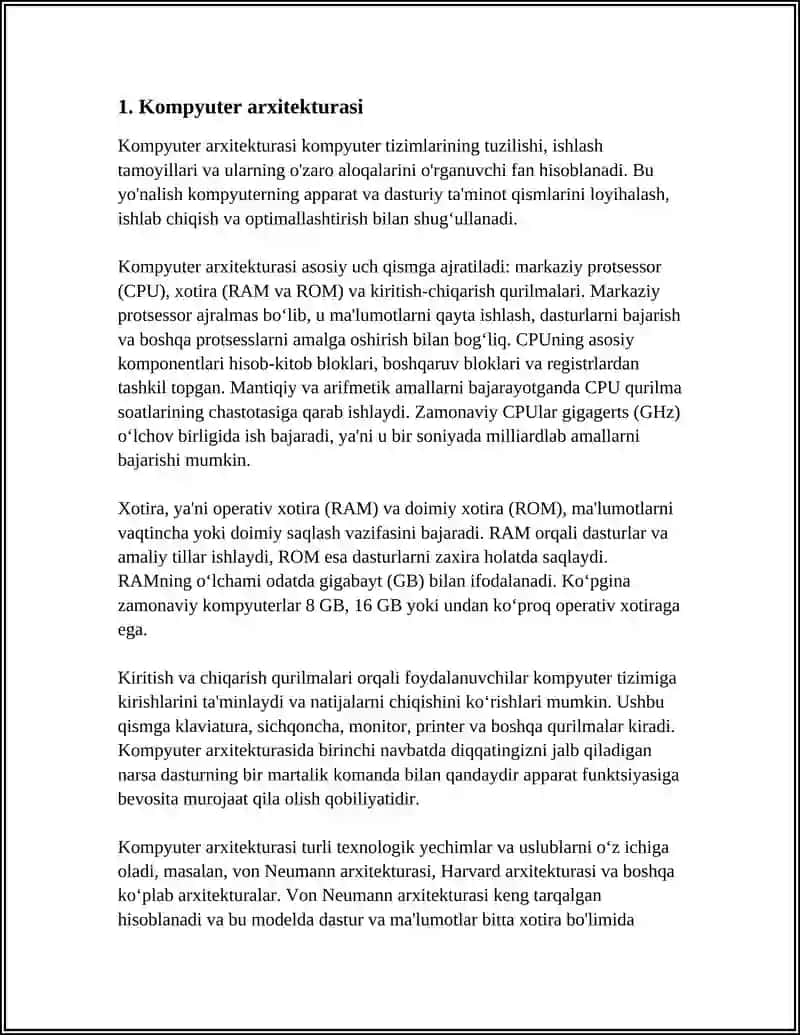 Kompyuter arxitekturasi 3