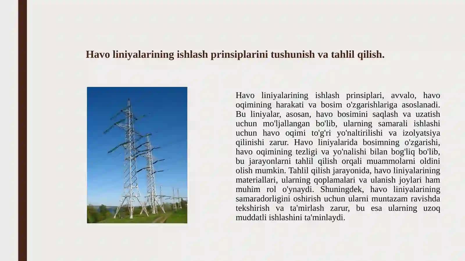 Havo liniyalarini ta'mirlash va oldini olish sinovlari 3