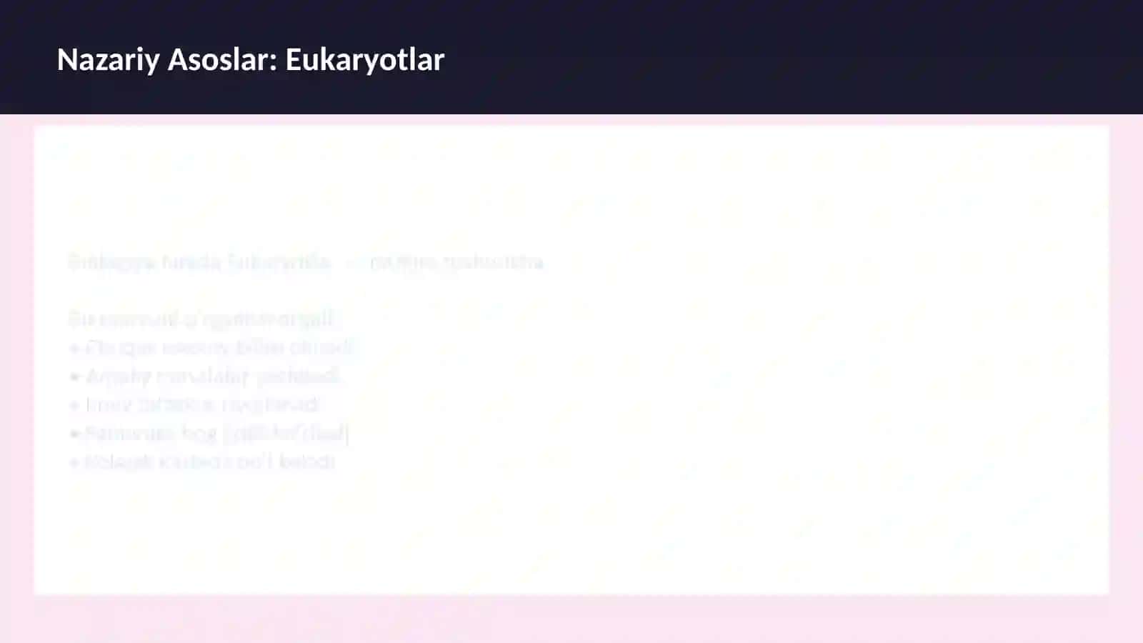 Hujayra tuzilishi 3