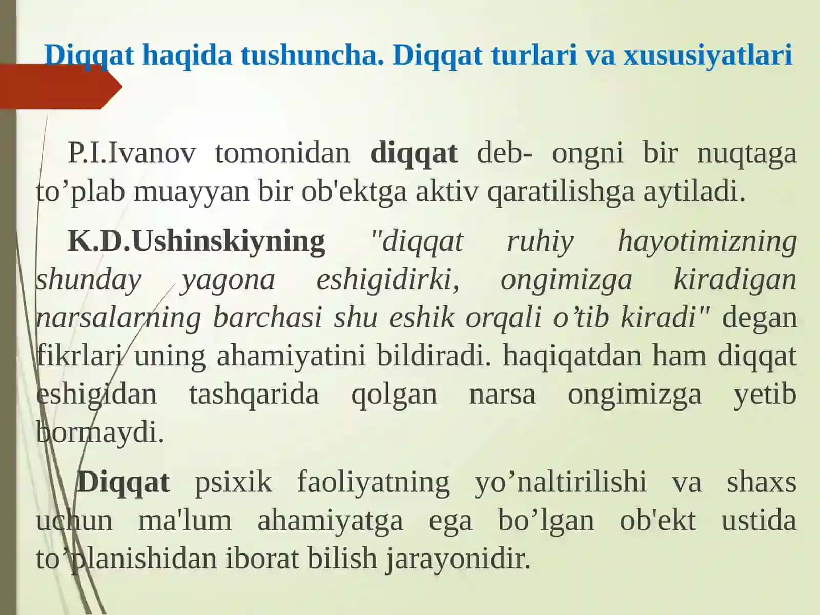 Diqqat,xotira,hayol-psixikjarayonsifatida 3