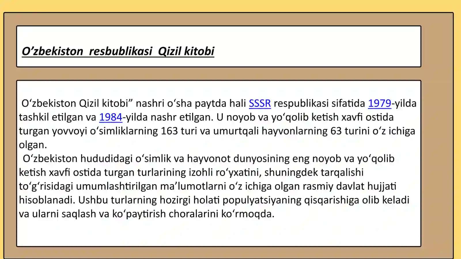 Oʻzbekiston Qizilkitobi 3