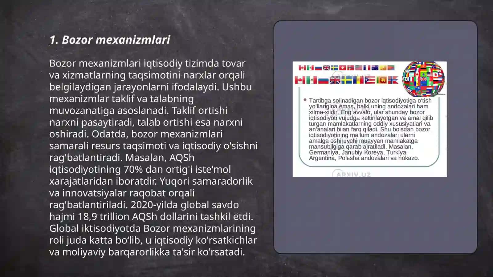Bozor iqtisodiyoti modellari 3
