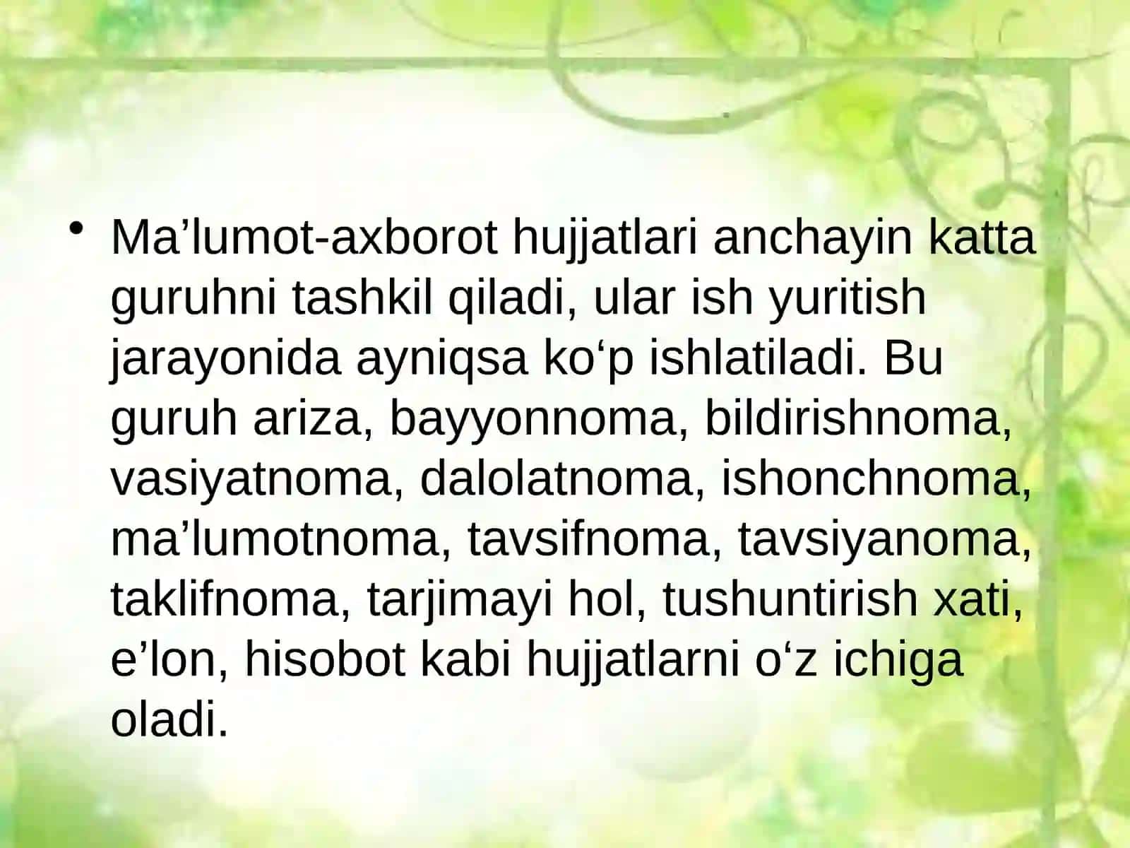 Ma‘lumotaxborothujjatlari 3