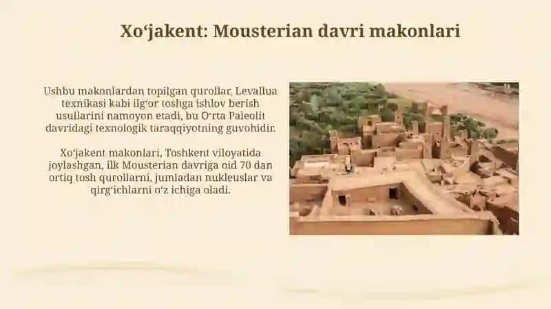Moʻsteryen davri arxeologik yodgorliklari 3