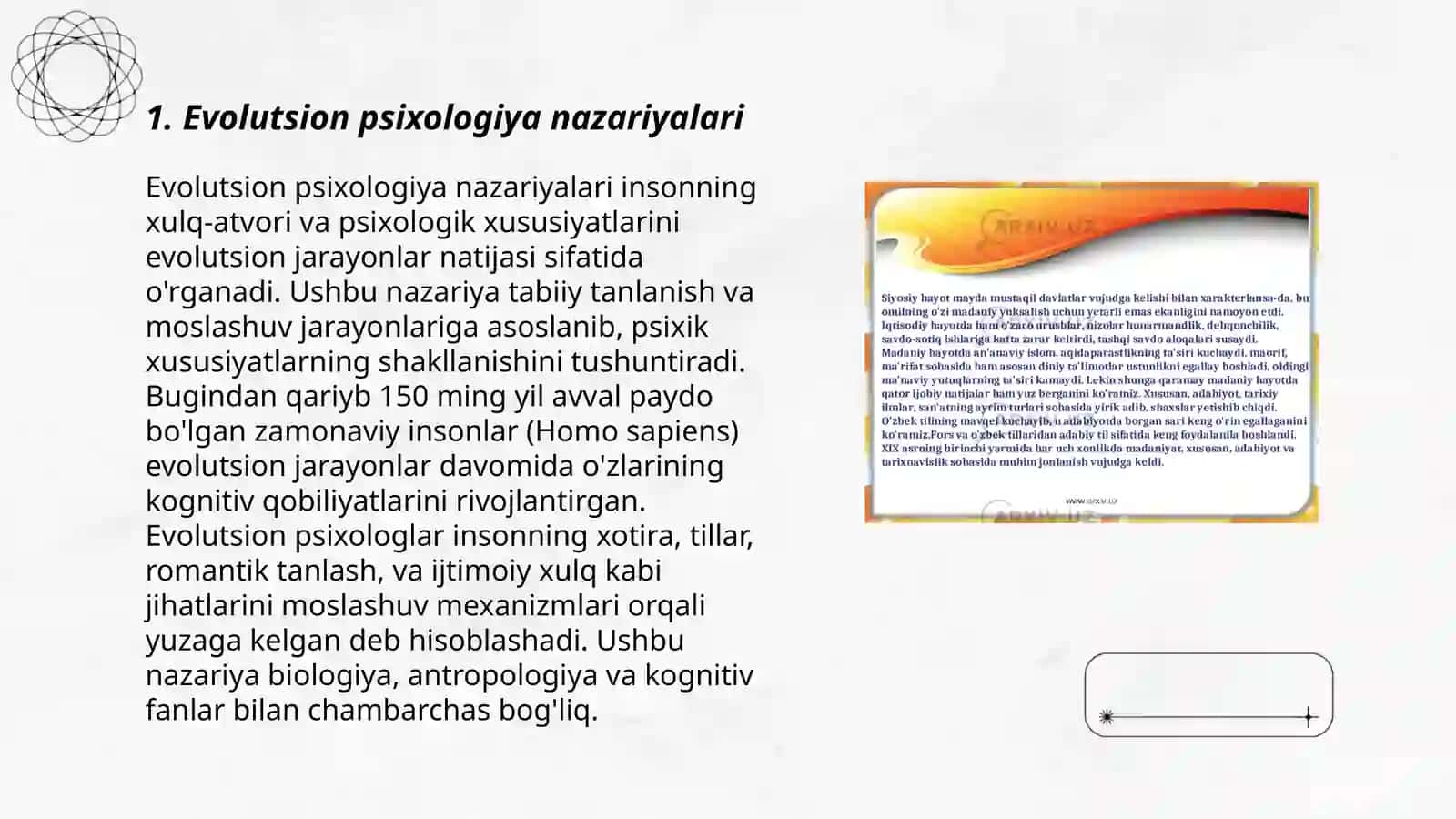Evolutsion psixologiyaga kirish 3