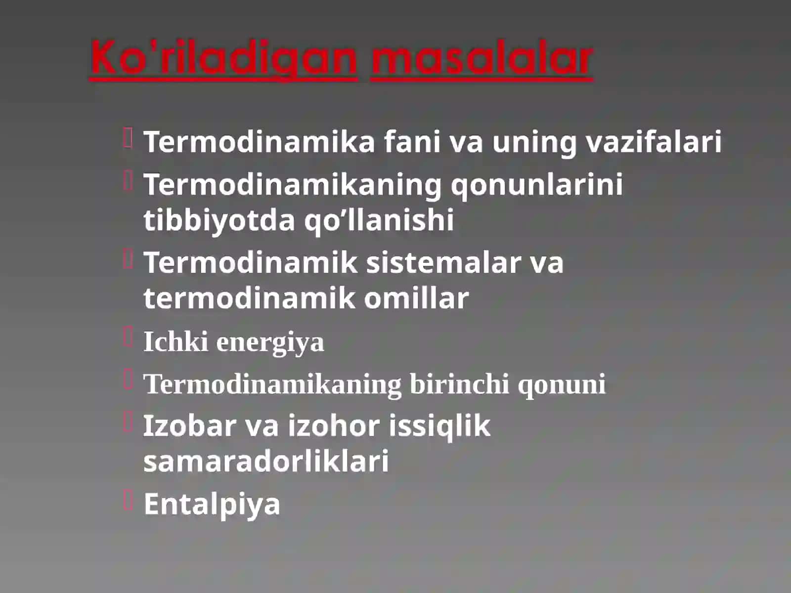 Termodinamika qonunlari 3