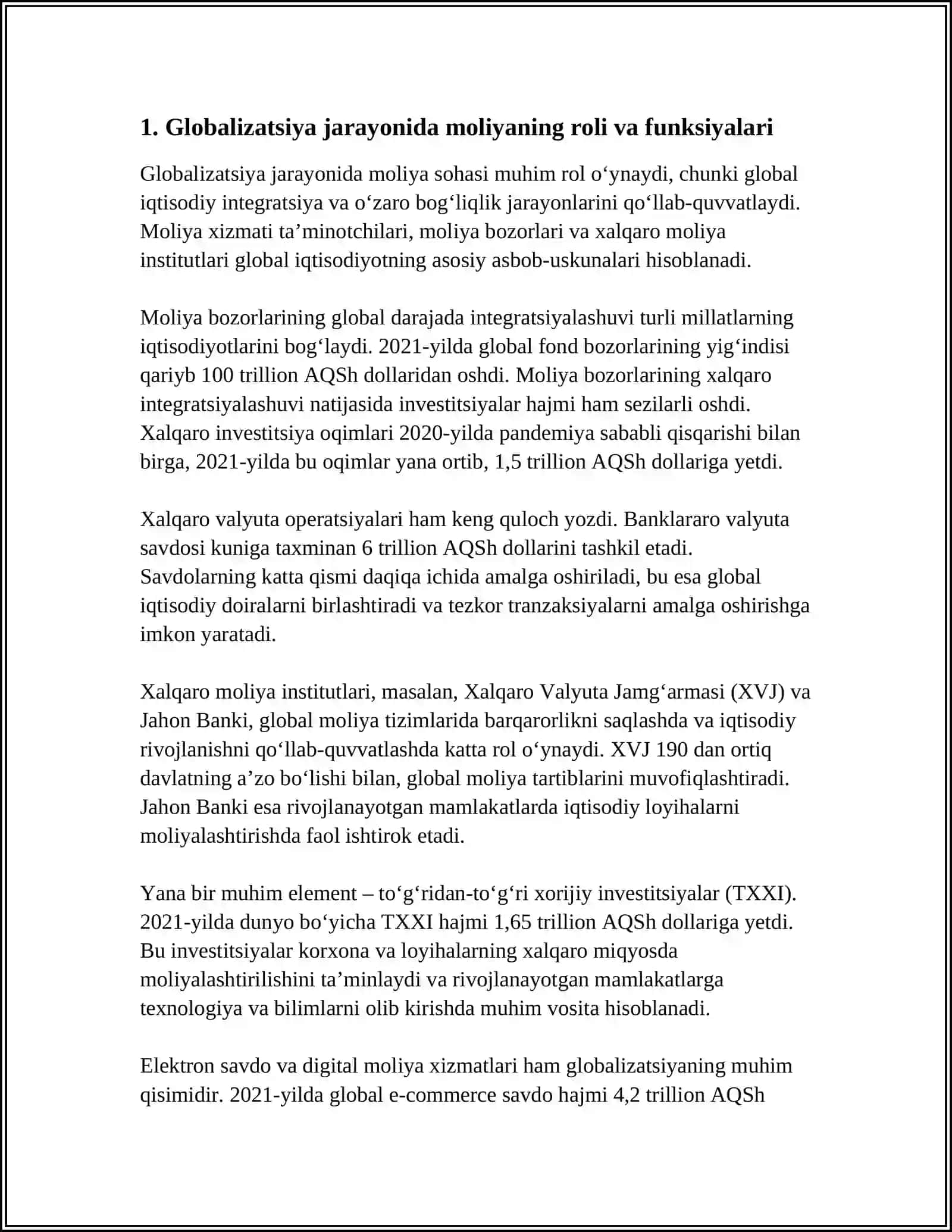 JAHON IQTISODIYOTDA GLOBALASHUVIDA MOLIYANING MOHIYATI 3